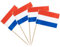 YXHZVON Bandera de Palillo de Cóctel, 100 PCS Palillos Bandera de Holanda, Mini Bandera para Fiesta Pastel Sándwiches Pub Frutas Decoración del Evento Real