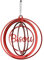 LEFEVRE PARIS Christbaumkugel aus Metall, personalisierbar, Durchmesser 80 mm, Rot