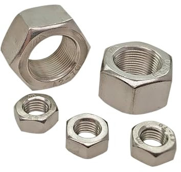 Dado esagonale a filettatura fine con filettatura sinistra M6~M24 Dadi esagonali esagonali con filettatura inversa in acciaio inossidabile 304 Dadi a dente sinistro (Color : Silver, Size : M24x1.5(1