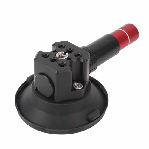 2,8-Zoll-Kamera-Saugnapfhalterung für Kamera/Action-Kamera/Telefon, Vakuum-Saugnapf Am Auto oder Fensterglas mit 1/4 Zoll 3/8 Zoll -Befestigungslöchern