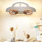 OTREN Deckenlampe kinderzimmer 40CM, LED Deckenleuchte Holz Dimmbar mit Fernbedienung für Babyzimmer Schlafzimmer Wohnzimmer, 3000K-6500K