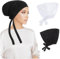 PHOGARY 2 Stück Frauen Undercap Hijab, Islamische Muslimische Unterschal Hijabcap mit Tie Back Closure Solid Color Unter Schal Hijab Mütze Turban Kopfbedeckung Chemo Kopftuch Schlafmütze (C)