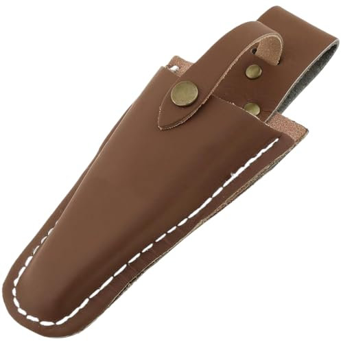 TEOZBLU Funda para Tijeras Podar Herramientas, Funda de Piel para Tijeras, Funda de Cuero para Podadora,Fundas De Cuero para Tijeras, Cinturón con Hebilla para Cuchillos y Tijeras de Jardín