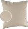Kissenbezug Kunstleder Dekokissen Sofakissen Leder-Kissenbezüge Kissenhülle Kissen KUMO Beige 50x50cm ohne Füllung