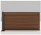 HORI® Sichtschutzzaun Rhombus-Style Anbauelement halbhoch | WPC Windschutz | Robuster Zaun für Garten & Terrasse | Erweiterbares Sichtschutzsystem | Modernes Design I Aufschrauben Braun