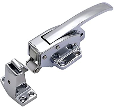 KRXSOBNV, Poignée de porte convexe, poignée de sécurité, loquet de poignée de chambre froide, loquet réglable à ressort, poignée de porte de refroidisseur de congélateur ,Loquet pour charges lourdes