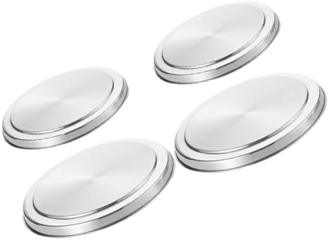 NUOBESTY 4pièces Couvercles Ronds Pour Brûleurs De Cuisinière Acier Inoxydable Pour Cuisinière Électrique Et Brûleurs à Gaz Lot
