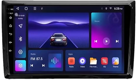 Android 12 Car Stereo Radio 9 Pulgadas Pantalla Táctil Reproductor para Volkswagen Beetle A5 2011-2019, Conecta Y Reproduce Bluetooth Multimedia Control del Volante,8 Core 4G+WiFi 8G+256G