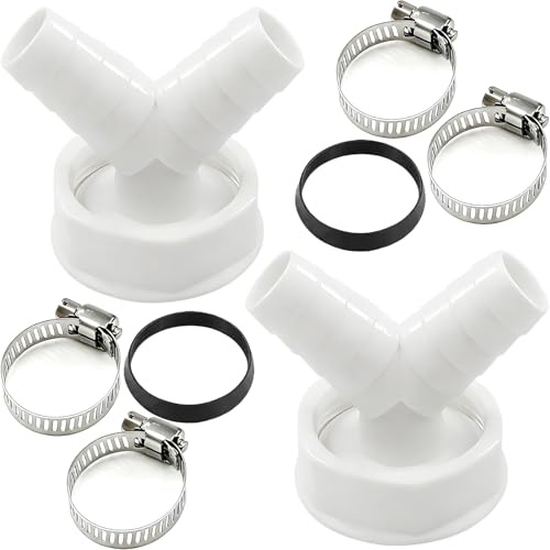 Geschirrspüler Waschmaschine Abfluss Adapter Abfluss Waschmaschine Doppelanschluss Y 1 1/2 Zoll, Für Rohr ø45 Mm, Eingang ø18-23 Mm Für Waschmaschine Spülmaschine