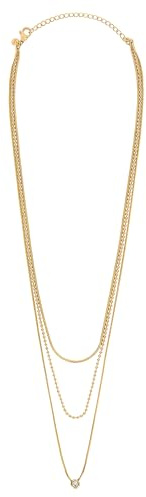 Breil, Collana Donna in Acciaio, Cristalli | Collezione MOONLIGHT, Collana, Dimensione 45 cm, Gioiello idee regalo donna