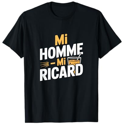 Mi Homme Mi Ricard Humour Apéro T-Shirt