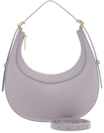Coccinelle Leder Handtasche Schultertasche Whisper Grained Leather Mini Bag Oyster mauve