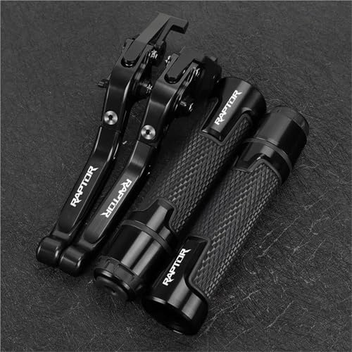 Lenkerhebel Motorrad-Brems- Und Kupplungshebel Mit Lenkergriffen Für Yamaha YFM700 Für Raptor 700R YFM 700 2000-2006 Lenkerverbindungselement Motorrad Bremskupplung Griffe Hebel