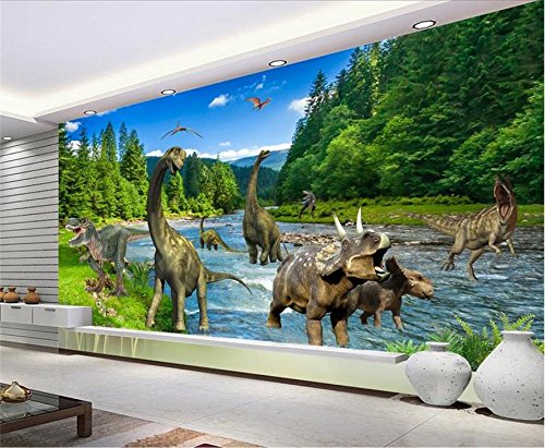 Yosot Custom 3D Vliestapeten Tv-Kulisse Wandbilder Jura Dinosaurier 3D Home Dekoration-350Cmx245Cm