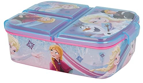 Stor | FROZEN Kids Children’s 3 Compartment Sandwich Lunch Box