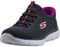 Skechers Women's Summits Sneaker, Charcoal Black Purple, 4 UK