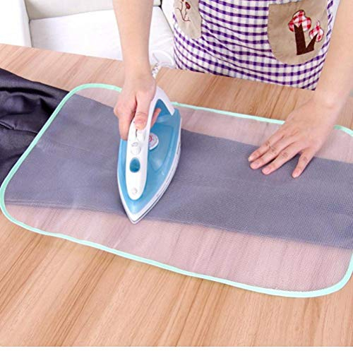 Zonster 2pcs Resistentes al Calor Tabla de Planchar Plancha para Ropa de Malla de Aislamiento Cubierta Protectora del cojín de Planchado Tela de protección Ropa de protección, Color al Azar