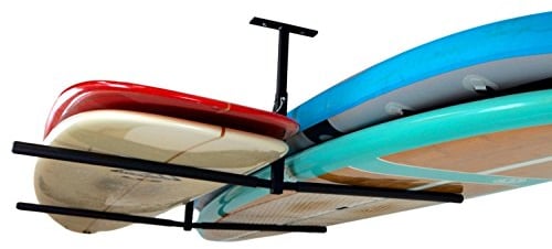 julyso Double SUP & Surf Ceiling Storage Rack, Hi Port 2 Overhead Hanger Mount, Home & Garage