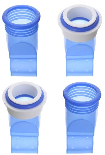 Garneck 4pcs Drain Backflow Preventer Drain Pipe Seal Hose Plug Washing Machine Sewer Seal Ring for Bathroom Kitchen Blue