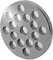 Wolfcut Dischi per tritacarne adatti per Reber tipo N.12EL 9501 N, acciaio inossidabile, 70 mm diametro, 8,0 mm spessore, 10,0 mm foro centrale, 2,0 mm diametro foro, 18,0 mm, per macinazione