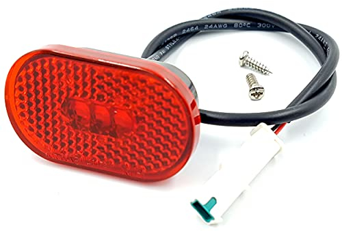 Vestigia® - Feu arrière LED de remplacement pour scooter électrique Xiaomi Essential 1S Pro2 - Lumière pour garde-boue arrière - Pièces de rechange pour scooter électrique