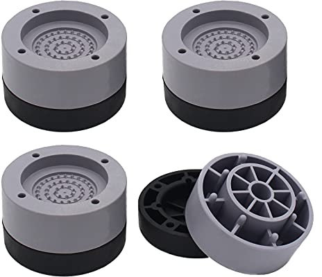 HANIHUA Lot de 4 rehausseurs ronds de meubles de lit, 2,5 cm, réglables, pour cadre de lit, canapé, chaise, pieds de table, pieds de canapé, accessoires très résistants, 599,7 kg