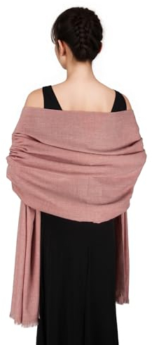SWAT PANY Schal Rosa Damen Winter Schals Tücher für Damen Pashmina Winterschal Stola Damen für Festlich Abendkleid