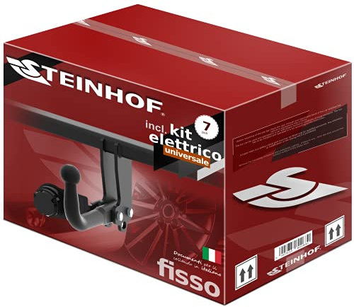 STEINHOF Nuovo gancio di traino fisso compatibile con and Rver Freelander I 1998-2003 con 7-poli kit elettrico universale
