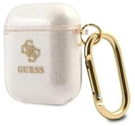 Guess Cover 4G Glitter, Apple AirPods 1 & 2, Gold GUA2UCG4GD