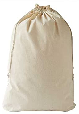 Wäschebeutel 2er Set -naturbelassene Baumwolle zertifiziert, Aufbewahrungsbeutel, große Wäschesäcke mit Kordelzug Reise Wäschesammler,langlebig, nachhaltig (95x75 cm)