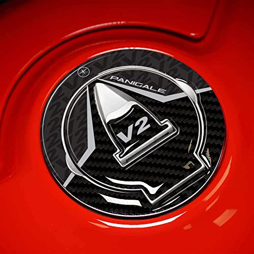 labelbike - 3D Aufkleber Schutz für Motorrad Tankdeckel kompatibel mit Ducati Panigale V2 2020-2022