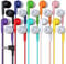 RedSkyPower Confezione da 10 cuffie multicolori cablate per bambini, confezionati singolarmente, auricolari usa e getta, ideali per studenti nelle biblioteche scolastiche, all'ingrosso