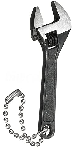 TopHomer Chiave inglese piccola 4 pollici, 100 mm, chiave inglese regolabile, mini chiave inglese antiscivolo per riparazione e manutenzione, nero