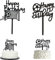 Silars Tortendeko Fussball, 2stk Acryl Tortenaufleger Fussball Happy Birthday Tortendeko Cake Topper Geburtstag, Fußball Kuchen Topper für Geburtstagskuchen Dekorationen in Geburtstag Party