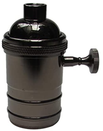 Rpporm E27 Schraube Retro Vintage Kupfer Lampe Pendelleuchten Lampenfassung 250V 250W Sensorik Flaschen (B, One Size)
