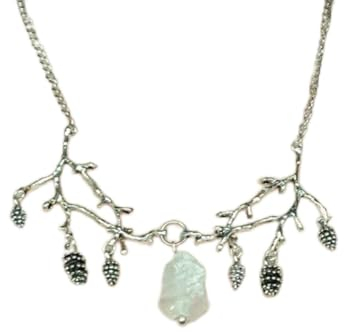 Halskette mit Anhänger Goth Hexe Kristall Zweige Halskette Tannenzapfen Anhänger Wald Schmuck Gothic Zweig Schmuck Hochzeit Zaubergeschenk Gastgeschenke