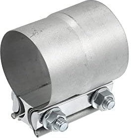 X AUTOHAUX 2.5 Lap Joint Exhaust Band Exhaust Clamp Pipes Steel 75mm Length