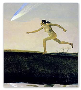 Andrew Wyeth Bilder Leinwand| XXL-Abstrakte Wandkunst Bilder|Wandbild Poster Kunstdruck Als Leinwandbild|Wand-Bilder |Wandbilder Wohnzimmer'Omen' 30x35cm(12x14in)Rahmenlos