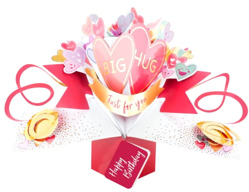 Big Hug Just For You Happy Birthday Pop Up Card 3D Greeting Cards POP218V20