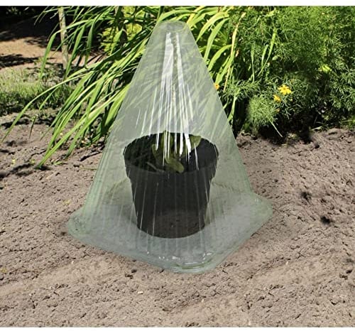 Novatool Pflanzenhut Frostschutz 20er Set Pflanzglocke klein | Grün 22cm hoch aus PVC | Pflanzhilfe zum Schutz Überwinterung Pflanzenschutz vor Schnecken und Vögel ganzjährig Minigewächshaus