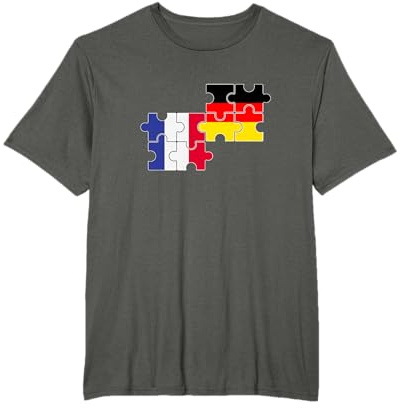 Frankreich Deutschland Flagge Franzose T-Shirt