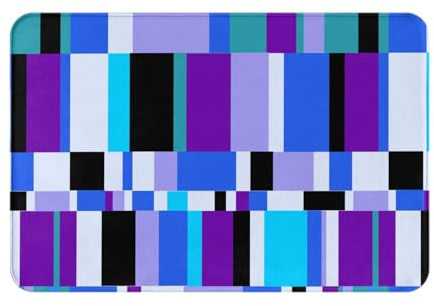 JCAKES Indisch, Afrika, gestreifte Fußmatte, Teppich, Outdoor-Teppich, Teppiche für Schlafzimmer, waschbarer Teppich, Küchenteppich, rutschfeste Teppichunterlage, kleiner Teppich, kleine Fußmatte