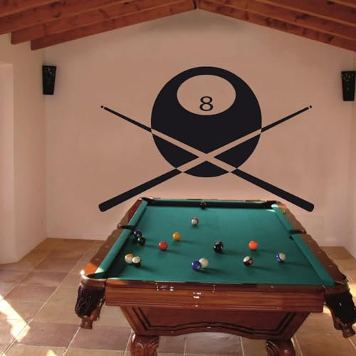 Wandtattoo Billiard Hobby Sport Kugel Team (Größe 2 (86,00 cm x 58,00 cm))