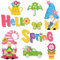 Copkim 9 Stück Frühlingsmagnete Zwerge Blume Regenbogen LKW Magnetische Aufkleber Happy Spring Kühlschrankmagnet Abziehbilder für Urlaub Blumen Kühlschrank Metall Tür Garage Auto Dekorationen