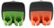 Luckious 2 Piece Hand Vegetable Peeler，Hand Peeler Rubber Finger Gloves，Silicone Finger Gloves Kitchen Gadgets Comfort Peeling Pumpkins，Carrots，Cucumbers，Potatoes，& More (Green & Orange) (2211-139A)