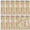 12 Pcs Champagne Gold Metallic Tinsel Foil Fringe Curtains, 3.3ft x 8.2ft Tinsel Streamers Backdrop Door Curtains Hanging Streamers for Birthday Wedding Christmas Party Supplies(1m x 2.5m)