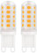 YzzYzz G9 LED Lampe Warmweiß - G9 LED 2700K 3W entspricht 40W Halogenlampe, Glühbirne 410 Lumen, Kein Flackern Lampen 360° Abstrahlwinkel, Nicht Dimmbar Leuchtmittel 2er Pack