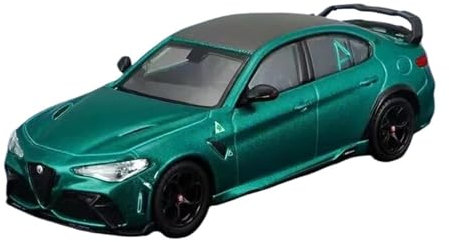 Veicoli a Motore in Scala 1:43 Per Alfa Romeo Giulia GTAm Modello Di Auto Sportiva In Lega Modello In Scala Veicolo Ad Alta Simulazione Tirare Indietro Modello di Auto Replica (Color : Green)