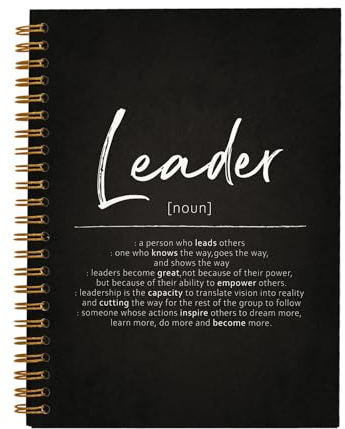 OXW Leader Defination Notizbuch, Anerkennungsgeschenk, Dankeschön-Geschenke für Chef, Manager, Mentor, Führungsgeschenke, Hardcover-Spiralnotizbuch, 5,5 x 8,3 cm