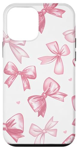 Aesthetic cute Pink Ribbons and Bows Pattern Design Case for iPhone 12 mini